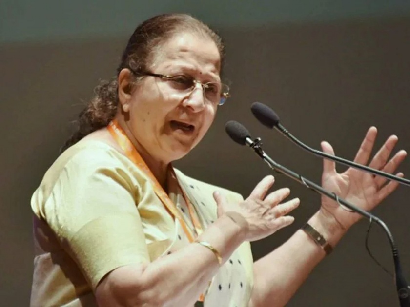What was the urgency asks former Lok Sabha Speaker Sumitra Mahajan over unverified reports of her demise | इतकी कसली घाई होती? निधनाच्या निराधार बातम्यांवर सुमित्रा महाजनांचा सवाल