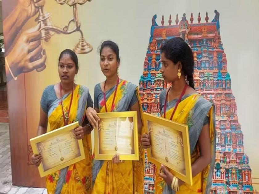 tamil nadu three women set to become temple priests, cm mk stalin says only possible in dravidian model | ३ महिला बनणार मंदिराच्या पुजारी; मुख्यमंत्र्यांकडून कौतुक, म्हणाले "हे फक्त द्रविड मॉडेलमध्येच शक्य"