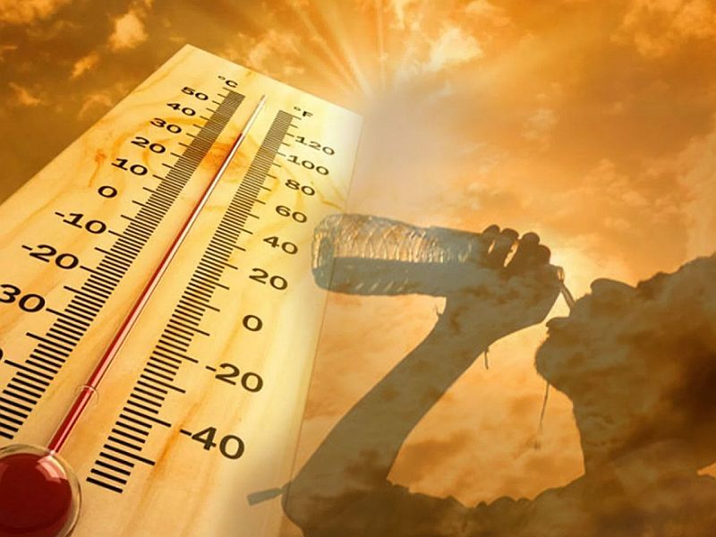 At Aurad Shahajani in Latur district, the temperature is at 44 degrees Celsius | लातूर जिल्ह्यातील औराद शहाजानीत तापमानाचा पारा ४४ अंशांवर