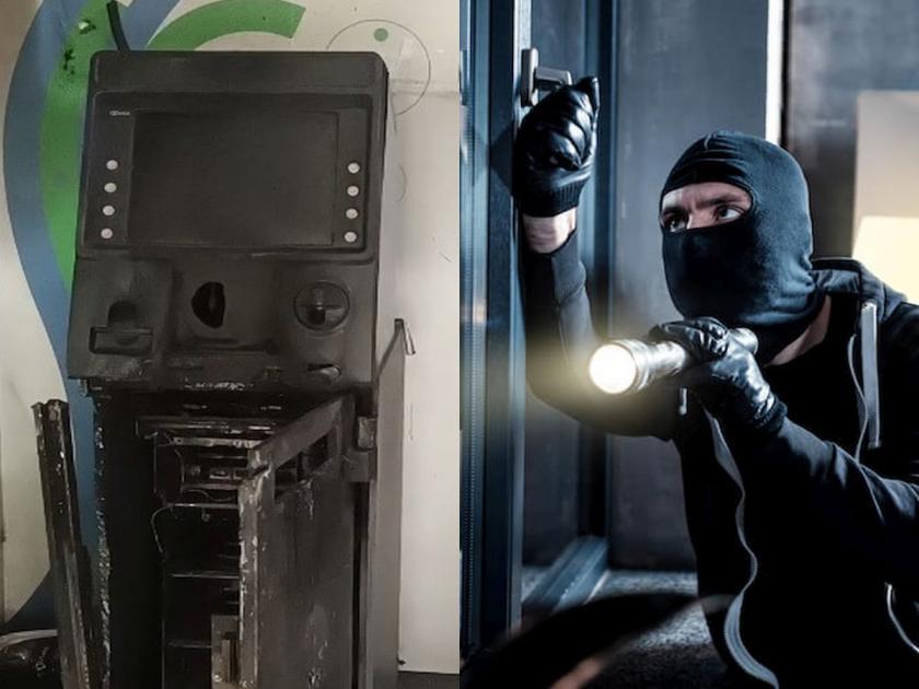 21 lakh cash burnt by thieves trying to break ATM in Dombivli | डोंबिवलीत चोरट्यांकडून एटीएम फोडण्याच्या प्रयत्नात २१ लाखाची रोकड जळून खाक