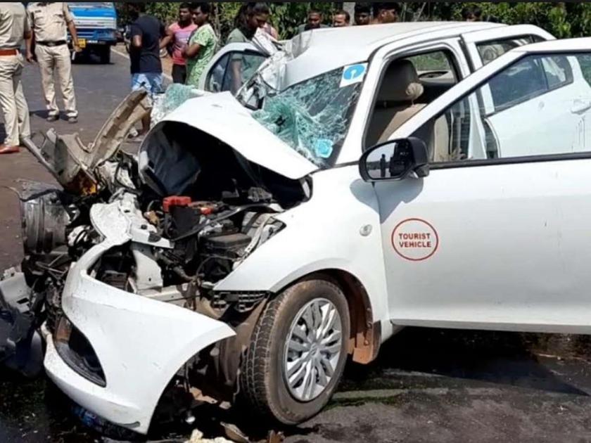 One death, four injured in accident in Verna Highway | वेर्णा महामार्गावरील भीषण अपघातात चालकाचा मृत्यू, चार जण गंभीर जखमी