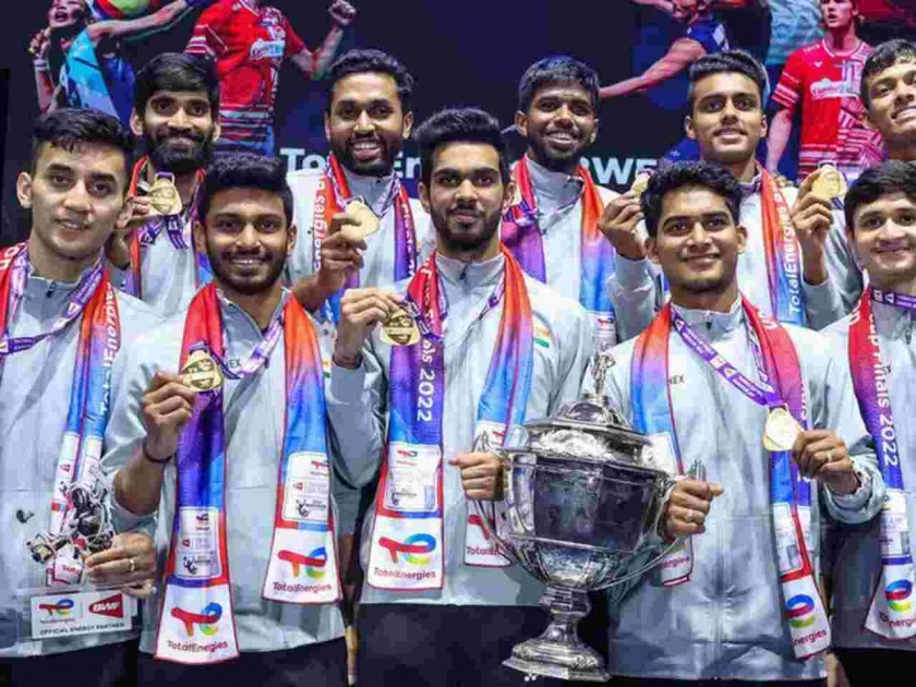 india won the thomas cup for the first time in 73 years | चक दे इंडिया! ७३ वर्षांत भारताने पहिल्यांदा जिंकला थॉमस कप