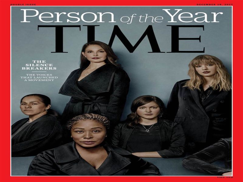 time magazine names metoo movement as person of the year | #metoo कॅम्पेनला सुरूवात करणाऱ्या त्या महिला 'टाइम' मॅगझिनच्या 'पर्सन ऑफ द इअर'