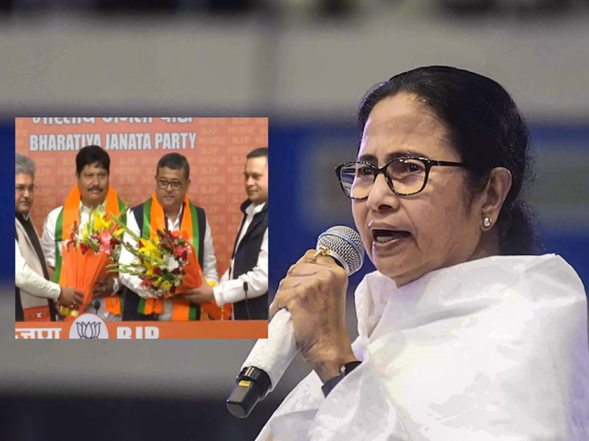 Lok Sabha Election 2024: Big blow to Mamata Banerjee in West Bengal, two Trinamool Congress MPs join BJP | पश्चिम बंगालमध्ये ममता बॅनर्जींना मोठा धक्का, तृणमूल काँग्रेसच्या दोन खासदारांचा भाजपात प्रवेश 