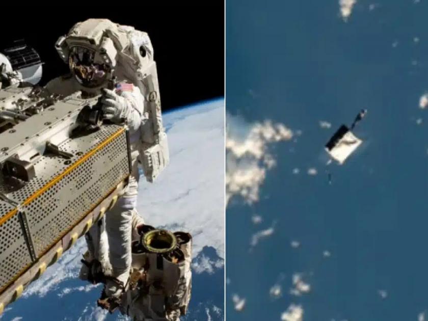 Astronauts on the International Space Station harmlessly lost a tool bag during a spacewalk | अंतराळवीरांच्या हातून पडलेली बॅग कुठे आहे?; अंतराळातून दिसणारी महाकाय ‘कवटी’!