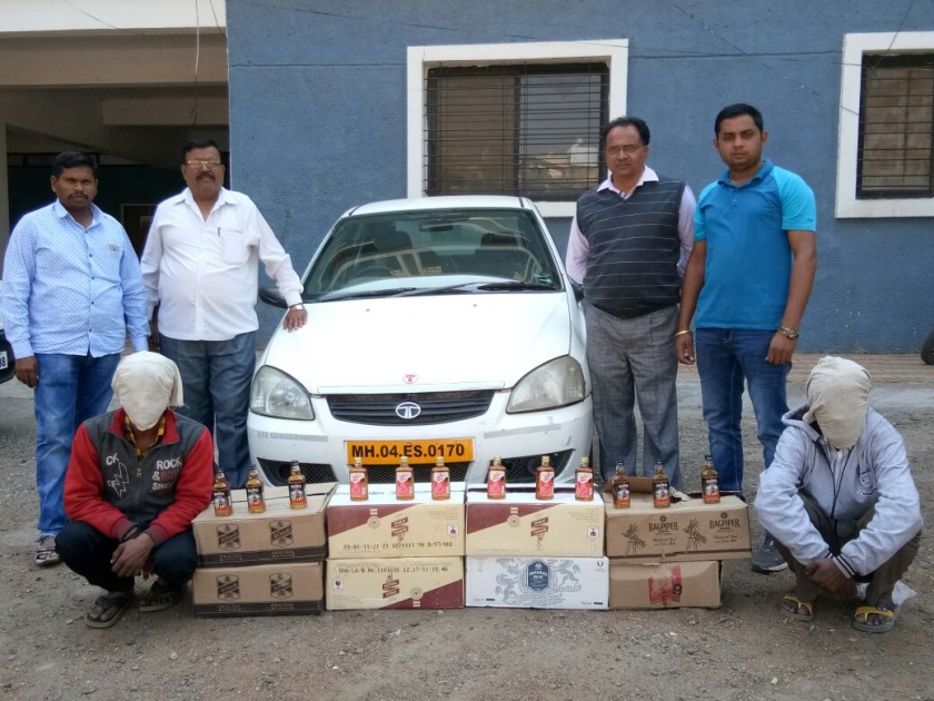 nashik,Trikamkeshwar,liquor,seized | त्र्यंबकेश्वरला पावणेदोन लाखांचा मद्यसाठा जप्त
