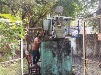 Water supply was cut off due to burning of power transformer at Ghansoli | घणसोली येथे विद्युत ट्रान्सफॉर्मर जळाल्यामुळे पाणीपुरवठा झाला खंडित