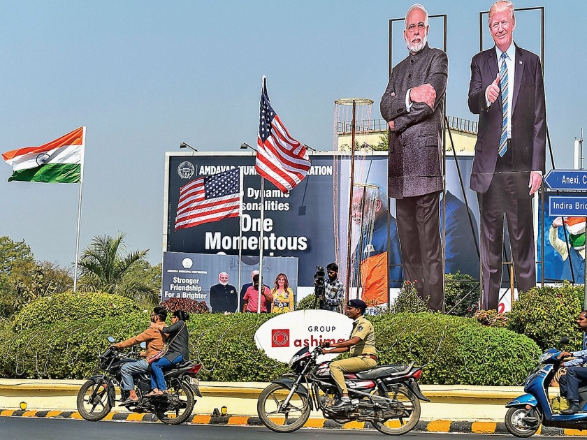 US President Trump visits India from today | अमेरिकेचे राष्ट्राध्यक्ष ट्रम्प आजपासून भारत दौऱ्यावर; अहमदाबादमध्ये जय्यत तयारी