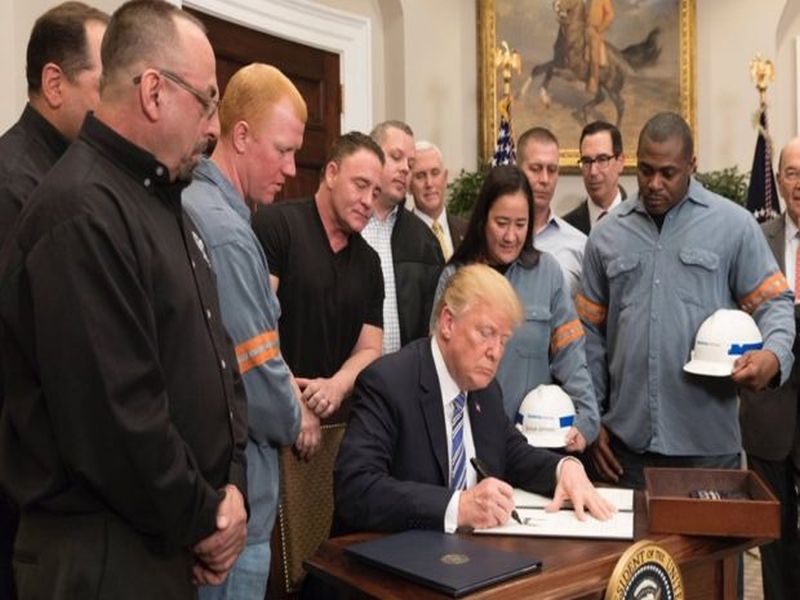 Trump tariffs US President imposes levy on steel and aluminium | ट्रम्प यांचा स्वदेशी बाणा, भारतीय उद्योगांना मोठा फटका बसण्याची शक्यता