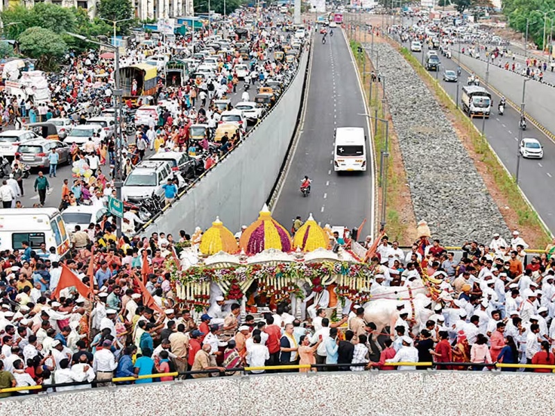 Traffic changes in Pimpri-Chinchwad on the occasion of Palkhi celebrations; Read on from where the alternative route will be | पालखी सोहळ्यानिमित्त पिंपरी-चिंचवडमधील वाहतुकीत बदल; वाचा कुठून कसा असेल पर्यायी मार्ग