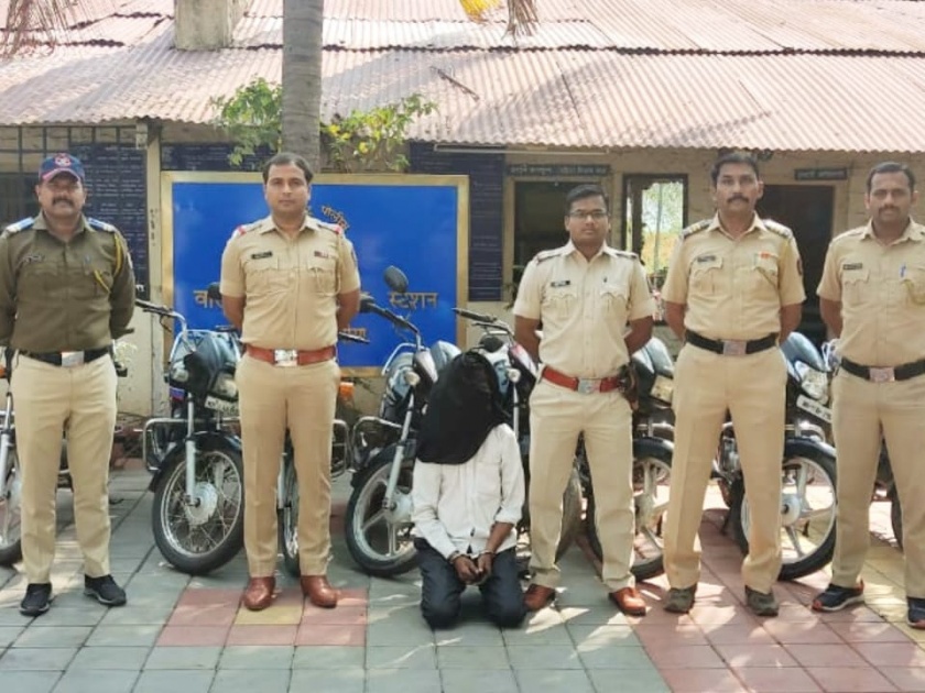Walchandnagar police was arrested 10 motorcycle thieves | १० मोटारसायकल लंपास करणाऱ्या चोरट्याला वालचंदनगर पोलिसांनी ठोकल्या बेड्या
