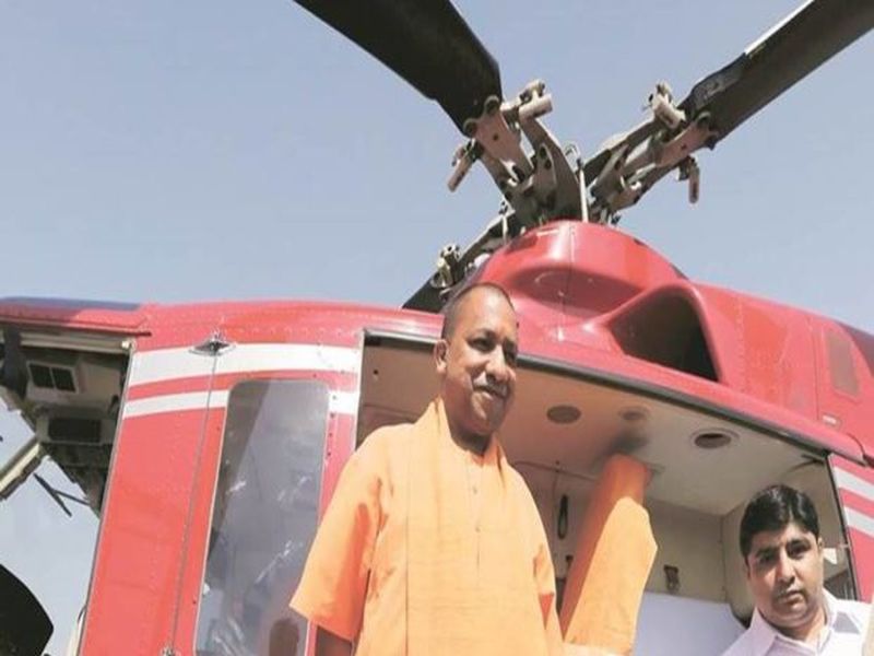 Farmers crop cuts down for Yogi Adityanath helicopter landing | योगी आदित्यनाथांचं हेलिकॉप्टर उतरवण्यासाठी शेतकऱ्याच्या पिकावर नांगर, पुढच्या महिन्यात आहे मुलीचं लग्न