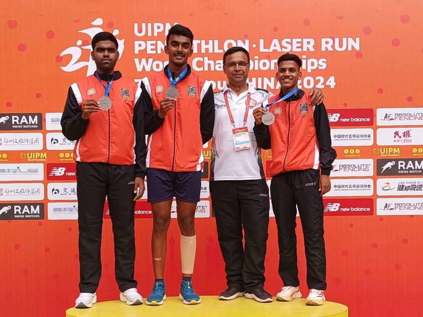 Modern Pentathlon Laser Run World Championships - India got one silver and one bronze medal | मॉडर्न पेंटॅथलॉन लेझर रन जागतिक स्पर्धेत भारताला एक रौप्य व एक कांस्यपदक