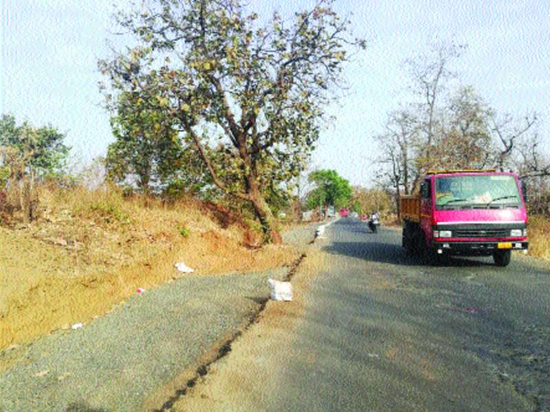 Forest Department prevented road widening | वनविभागाने रस्ता रुंदीकरण रोखले