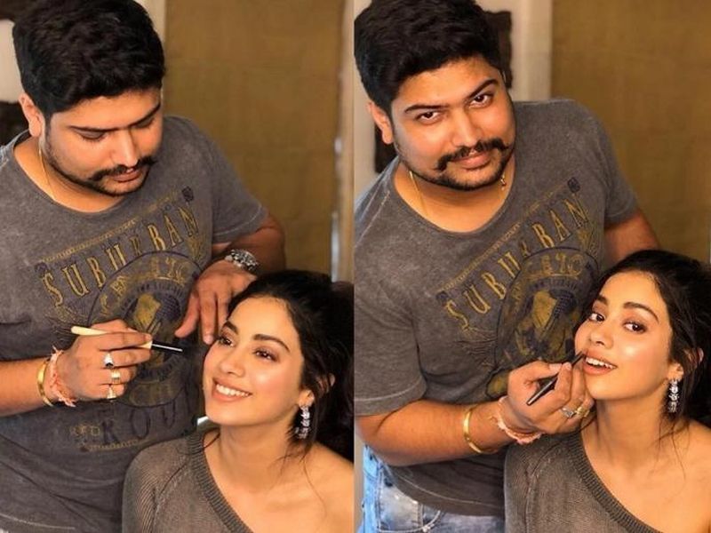 jhanvi kapoor makeup artist vardan nayak reveals actress beauty secrets | 'या' मेकअप प्रोडक्ट्साठी क्रेझी आहे जान्हवी कपूर; मेकअप आर्टीस्टने केला खुलासा!