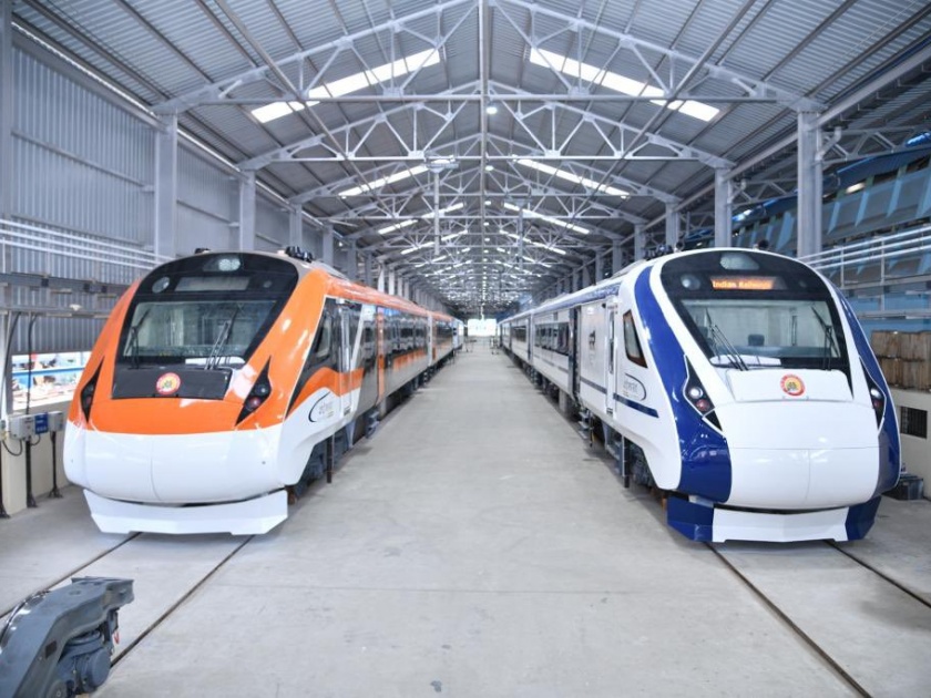 25 vande bharat train work on progress more advanced and will appear in a new orange color | २५ वंदे भारत ट्रेनचे काम प्रगतिपथावर; अधिक प्रगत अन् नवीन केशरी रंगात दिसणार