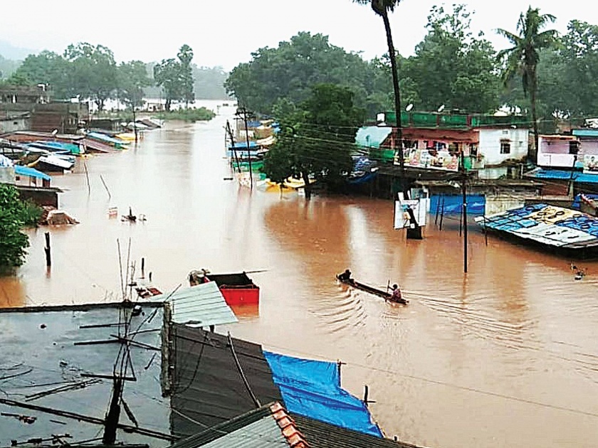 Flood situation in Vidarbha; Both drowned in Gadchiroli | विदर्भातही पूरस्थिती; गडचिरोलीत दोघे बुडाले