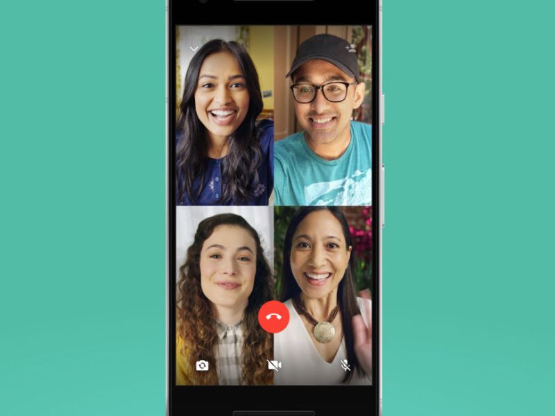 whatsapp starts group video calling feature available on android and ios | व्हॉट्स अॅपनं आणलं ग्रुप कॉलिंग फीचर; असा करा नव्या सेवेचा वापर