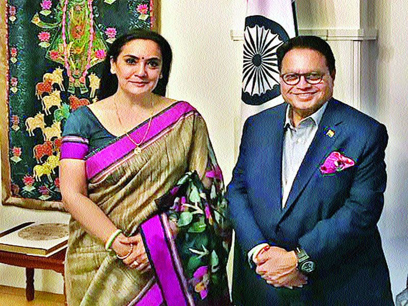 Vijay Darda discusses with ambassadors of Sweden in India | विजय दर्डा यांची भारताच्या स्वीडनमधील राजदूतांशी चर्चा