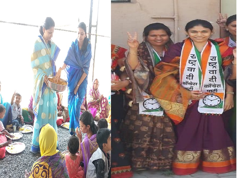 Lok Sabha Election 2019 candidates in the field of Ahmednagar campaign | Lok Sabha Election 2019 : अहमदनगरमध्ये उमेदवारांच्या होम मिनिस्टर प्रचाराच्या मैदानात