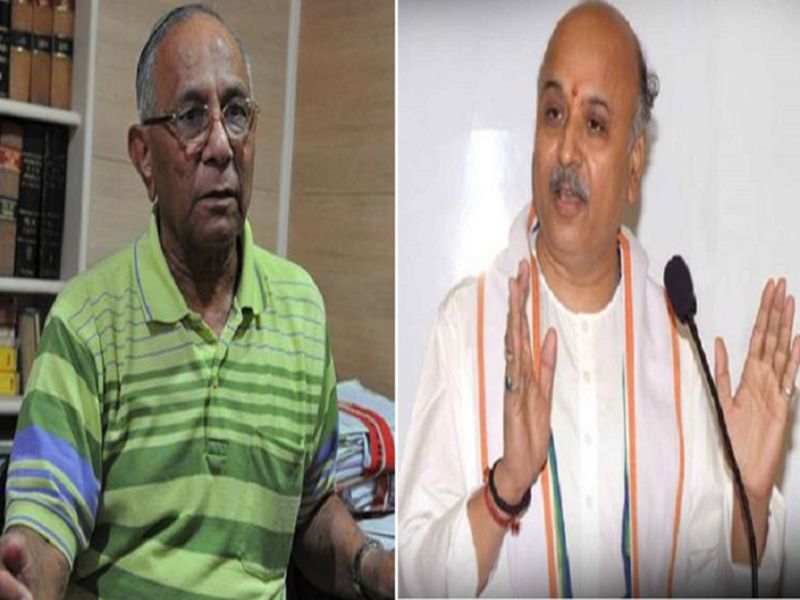 Vishnu Sadashiv Kokje wins VHP president elections, Praveen Togadia to step down | विश्व हिंदू परिषदेच्या अध्यक्षपदी विष्णु सदाशिव कोकजे, प्रवीण तोगडियांना धक्का