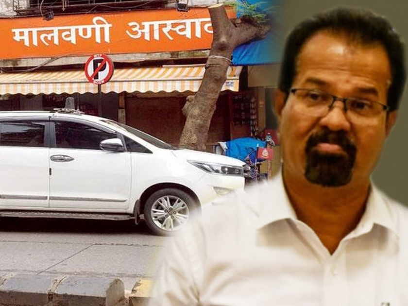Mayor Vishwanath Mahadeshwar on a lunch outing parks his car under a No Parking board | दिव्याखाली अंधार! 'नो पार्किंग'च्या फलकासमोर महापौरांची गाडी पार्क
