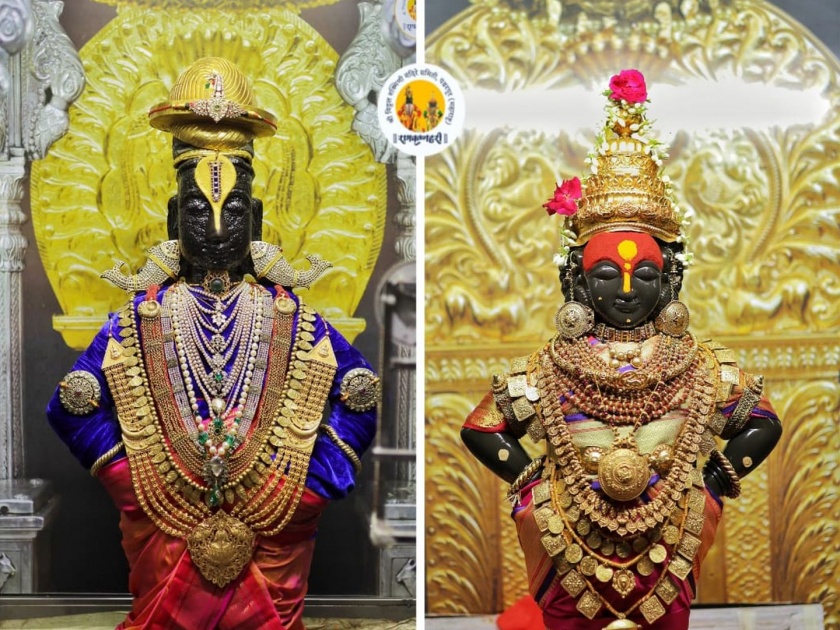 Vithuraya begins Chandanooti Puja for cooling; Gudhipadwa festival celebrated in Vitthal Rukmini temple | विठुरायाला शीतलतेसाठी चंदनउटी पूजेला सुरुवात; विठ्ठल रुक्मिणी मंदिरात गुढीपाडवा सण साजरा