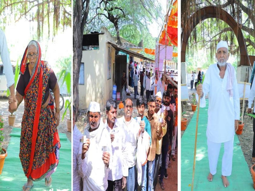 55.38 percent polling for Latur Lok Sabha, boycott of one village remains | लातूर लोकसभेसाठी ५५.३८ टक्के मतदान, एका गावचा बहिष्कार कायम