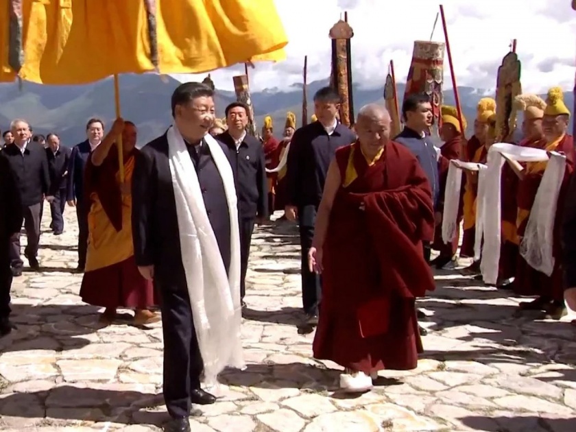 Xi Jinping arrives at the Dalai Lama's original home; Who is the next lama of Tibet? | Xi Jinping: शी जिनपिंग दलाई लामांच्या घरी पोहोचले; पुढचा लामा कोण? फासे टाकण्यास सुरुवात