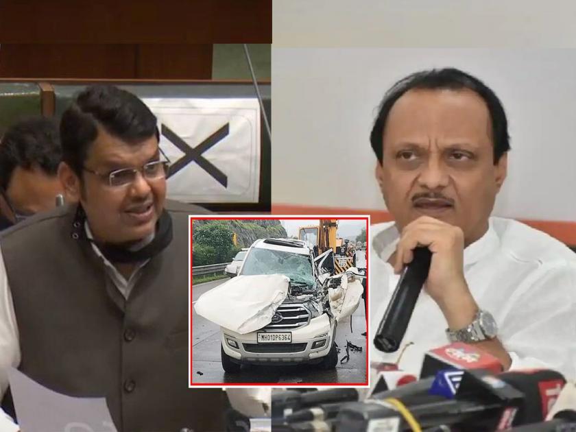 Vinayak Mete Accident: Make Mumbai-Pune Expressway eight-lane; Fadnavis-Ajit Pawar discussion on Mette's accident in Legislative Assembly | Vinayak Mete Accident: मुंबई-पुणे एक्स्प्रेस वे आठ पदरी होणार; मेटेंच्या अपघातावर विधानसभेत फडणवीस-अजित पवार चर्चा