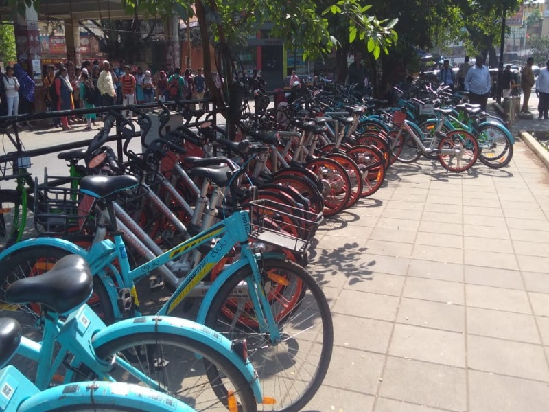 smart cycle sharing scheme is only on paper ; Public awareness is not enough | नुसतं नावालाच सायकलींच शहर ; जनजागृतीवर भरच नाही