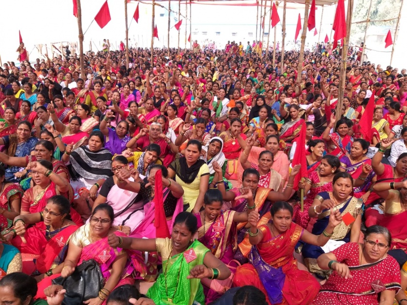 Jail bharo of the Aanganwadi workers in the state | अंगणवाडी कर्मचाऱ्यांचा राज्यभर जेलभरो