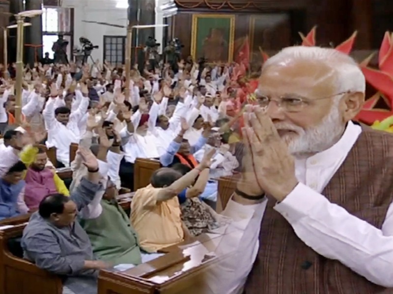 NDA elects Narendra Modi as its leader, at the NDA Parliamentary meeting. | Video: NDAच्या नेतेपदी नरेंद्र मोदी, पंतप्रधानपदासाठीही ३५३ खासदारांचा एकमुखी पाठिंबा