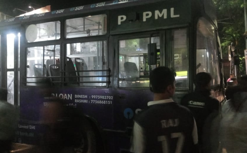 PMP hits man who crossing the road at Dnyaneshwar Chowk in Pune | रस्ता क्रॉस करणाऱ्या व्यक्तीला पीएमपीने उडवले; ज्ञानेश्वर चौकातील घटना