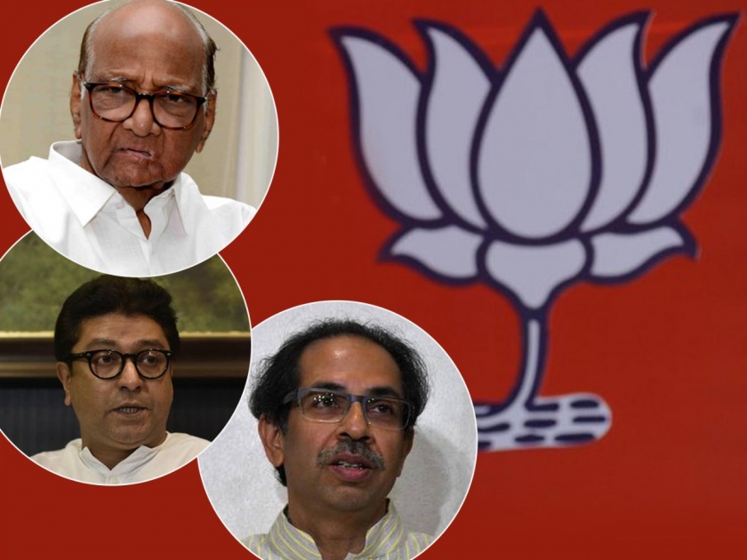 BJP stalled by ED action on Pawar; Shiv Sena, MNS and NCP unite against the government | पवारांवरील ईडी कारवाईमुळे भाजपाची कोंडी; सरकारविरोधात शिवसेना, मनसे आणि राष्ट्रवादी एकत्र