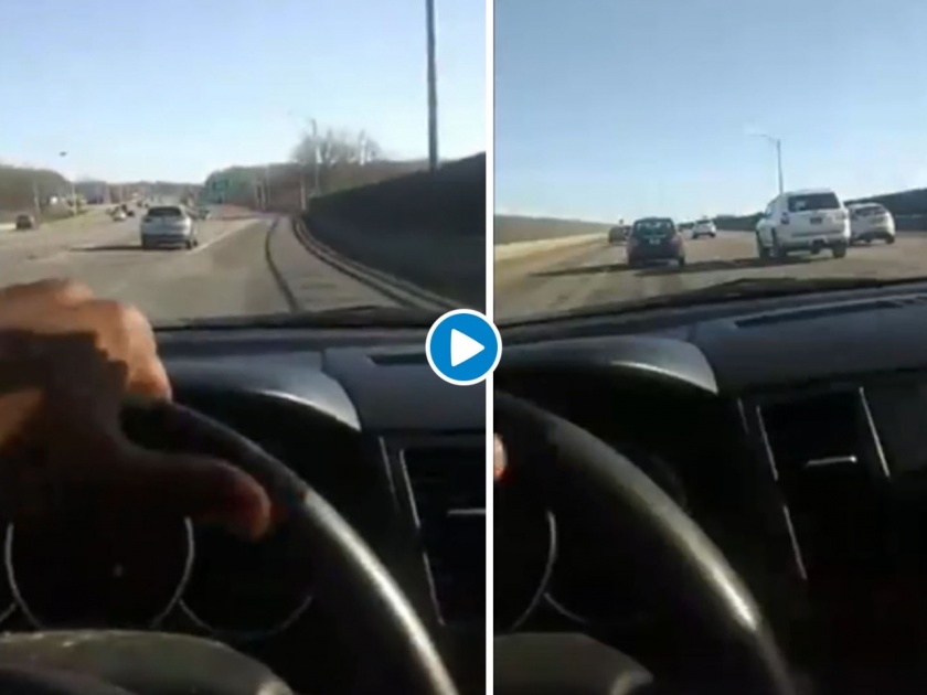 Facebook live while driving at reckless speeds prior to being involved in an accident Viral video | भरघाव वेगाने कार चालवत 'त्याने' केलं फेसबुक Live; अपघाताचा धक्कादायक व्हिडीओ आला समोर 