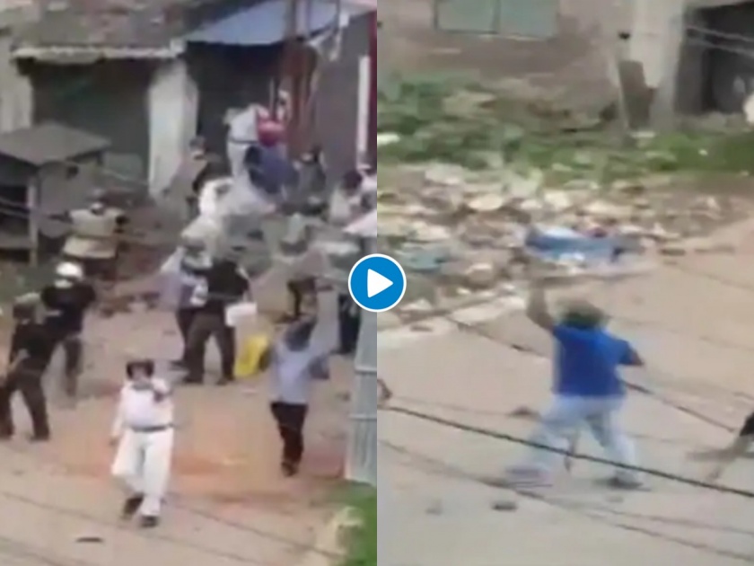 clashes erupted between people two slums west bengals metiabruz area SSS | Video - 'अम्फान'नंतर दोन गटांमध्ये जोरदार राडा, तुफान हाणामारी; पोलीस आले अन्...