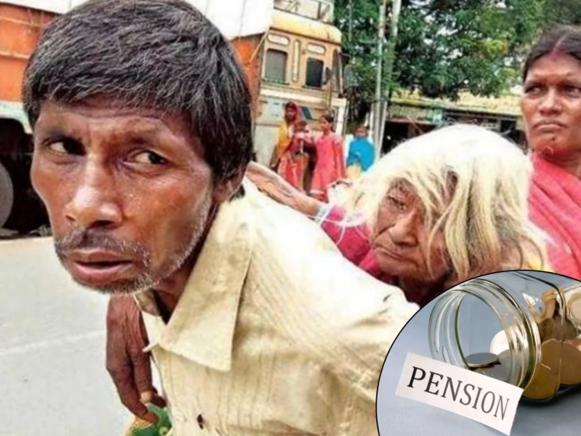 Covid-19 Jharkhand man carries aged mother to bank for pension | गरिबानं जगायचं कसं?...पायपीट करत म्हाताऱ्या आईला पाठीवरून बँकेत नेलं; पेंशन मात्र मिळाली नाही