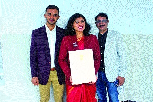 Thanekar Madhurika Patkar honored with Arjuna Award, honored at Mantralaya on National Sports Day | ठाणेकर मधुरिका पाटकर अर्जुन पुरस्काराने सन्मानित, राष्ट्रीय क्रीडादिनी मंत्रालयात झाला गौरव
