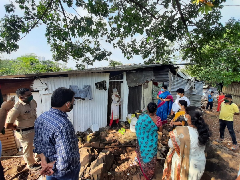 MLA Dr. Bharti Lovekar visited the family of the victim tribal girl in Aarey | आरेतील पीडित आदिवासी मुलीच्या कुटुंबाची आमदार डॉ.भारती लव्हेकर यांनी घेतली भेट