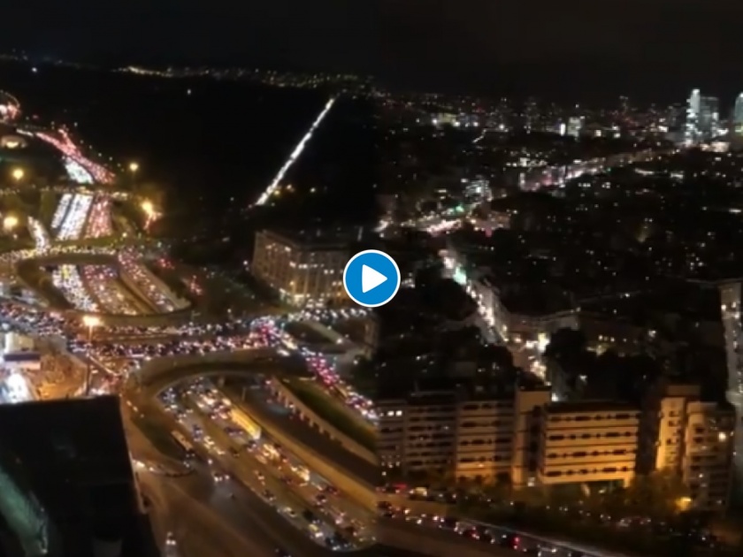 Video 700 km long road jam in paris people scared of second time lockdown french | Video - बाबो! लॉकडाऊनच्या घोषणेनंतर वाहनांच्या लांबच लांब रांगा, तब्बल 700 किमीची वाहतूक कोंडी