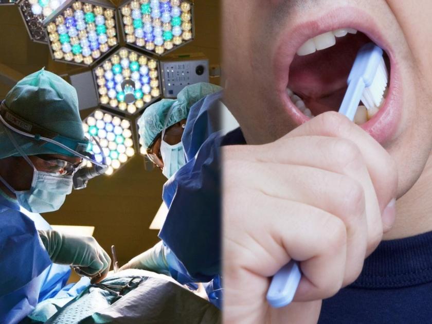 Woman in saudi arabia swallow tooth brush doctor found brush in intestine | दात घासता घासता तरूणीनं चुकून टुथब्रश गिळला; X-ray रिपोर्ट पाहून डॉक्टरांना धक्काच बसला