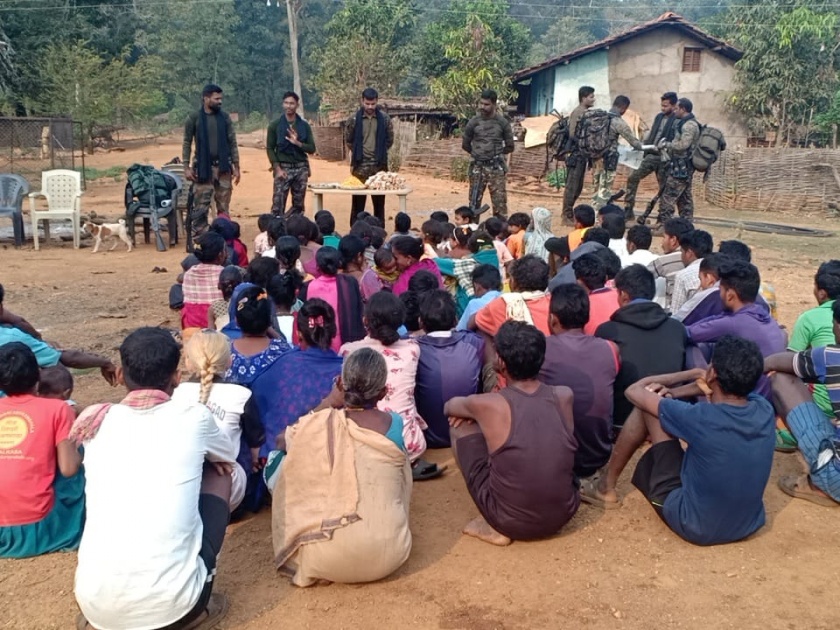 For the first time in this Naxalite area, the jaighosh of Bharatmata was heard | Video : 'या' नक्षलवादी भागात पहिल्यांदाच गुंजला भारतमातेचा जयघोष