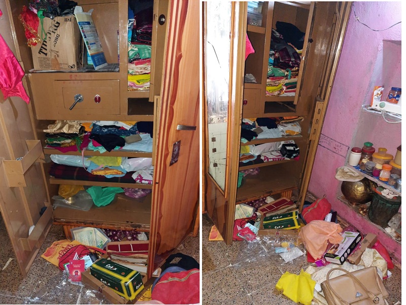 Thieves broke into a house 150 meters from Yusufwadgaon police station | युसूफवडगाव पोलीस स्टेशनपासून १५० मीटरवरील घर चोरट्यांनी फोडले 