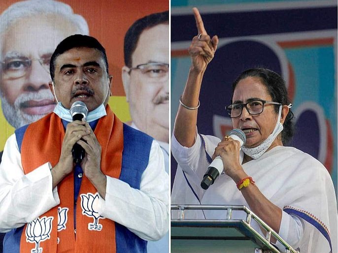 West Bengal Election Result 2021 CM Mamata Banerjee wins Nandigram constituency by 1200 votes, defeating BJP's Suvendu Adhikari | West Bengal Results 2021: लडबो रे... जितबो रे... ममता बॅनर्जींनी नंदीग्रामचा संग्राम जिंकला; पश्चिम बंगालचा गडही राखला
