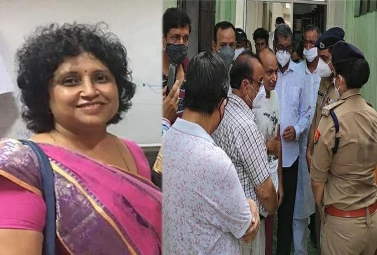 kanpur iia president vandana mishra dies in jam up police commissioner apologizes tweet viral photo | धक्कादायक! राष्ट्रपतींच्या दौऱ्यामुळे वाहतूक होती बंद; ट्रॅफिकमध्ये अडकल्याने रुग्णालयात जाणाऱ्या महिलेचा मृत्यू