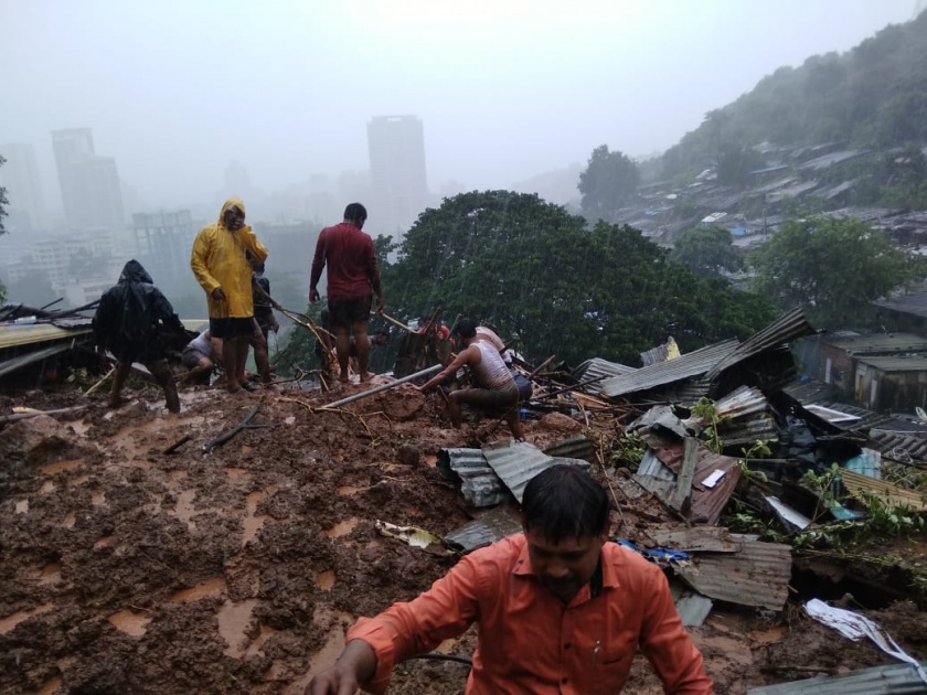 landslide in Thane's Kalwa Ghorai; 5 death, two people rescued | Thane Landslide: ठाण्यात दरड कोसळून ५ जणांचा मृत्यू; दोघांना वाचविण्यात यश 