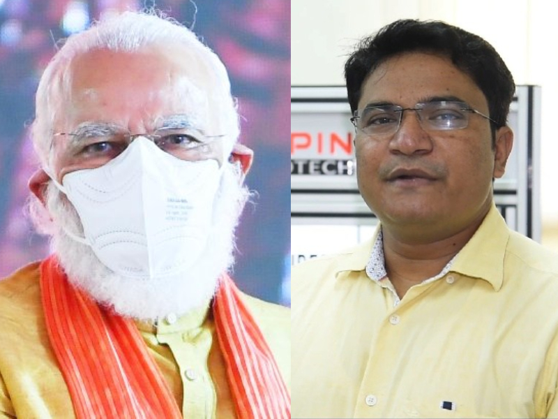 Dr. Sandip Patil supply swasa mask to MP in parliament, Modi appreciated; Patil belongs khandesh | खान्देश सुपुत्राच्या मास्कने संसद घेतेय 'श्वास'; मोदींनी केलं कौतुक, खासदार-अधिकाऱ्यांचीही दाद!