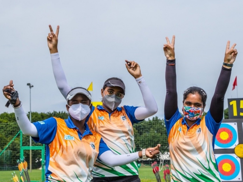 India's Cadet compound girls team wins a gold medal at the Archery World Youth Championship | Big News : भारताच्या पोरींनी करून दाखवलं, जागतिक स्पर्धेत ऐटीत सुवर्णपदक जिंकलं!