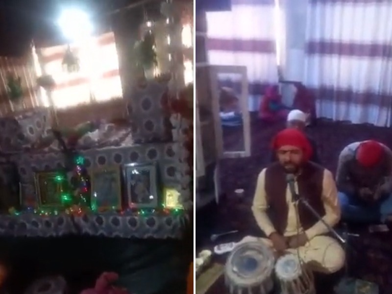 members of Hindu community in Afghanistan celebrated Navratri with kirtan bhajan in kabul Asamai Mandir | तालिबानच्या दहशतीतही हिंदुंकडून अफगाणिस्तानात नवरात्रीनिमित्त किर्तन भजन, व्हिडिओ व्हायरल